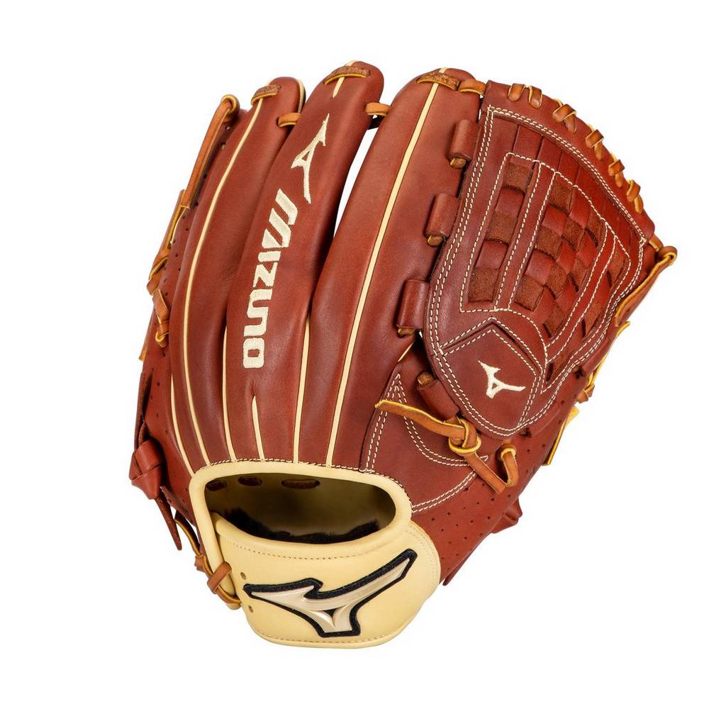 Luva Baseball Mizuno Prime Elite Pitcher 12" - Homem - Marrom - JIDHB8739